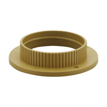 Kunststoff Fassungen ISO Gegenring E27, gold