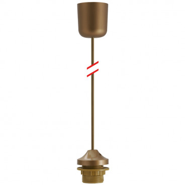 Lampen Leuchtenpendel, 1 x E27, gold Länge 1000mm