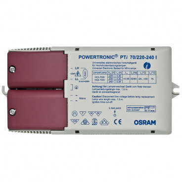 Vorschaltgerät, POWERTRONIC INTELLIGENT PTi, 1 x 220-240V / 70W Osram