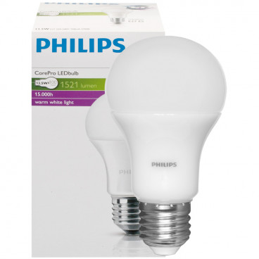 LED Lampe, COREPRO LEDBULB, 13,5W (100W), 1521 lm AGL matt, E27 / 230V