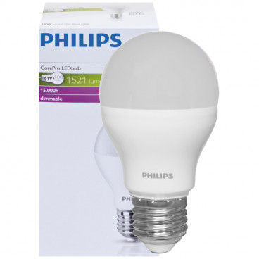 LED Lampe, 16W (100W), 1521 lm lm COREPRO LEDBULB, AGL matt, E27 / 230V