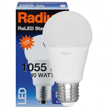 LED Lampe, RaLED STANDARD, AGL matt, E27 / 240V 10W (75W), 1055K