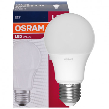 LED Lampe, PARATHOM CLASSIC A, AGL Form, matt, E27 / 240V, 6W (40W), 470 lm