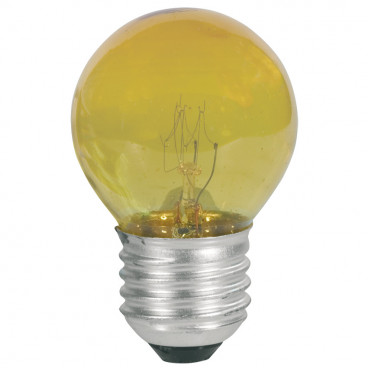 Tropfenlampe, E27 / 25W, Dekolampe Farbe gelb