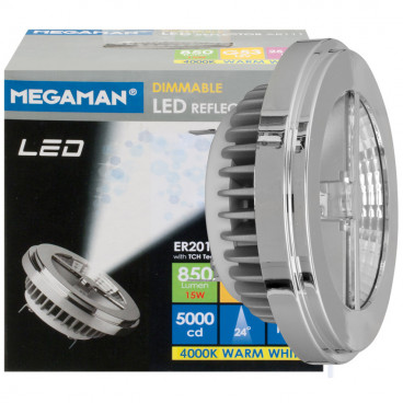 LED Lampe, Reflektor, G53 / 15W, 850 lm, 4000K, Megaman
