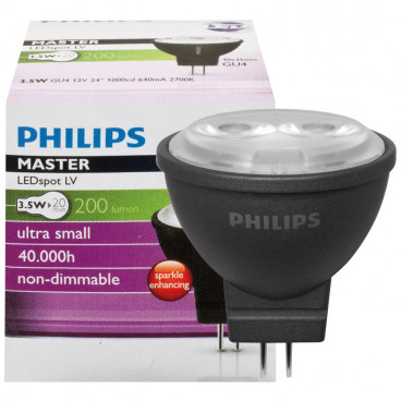 LED Reflektorlampe, MR11, MASTER LEDSPOT, GU4/12V/3,5W (20W), 200 lm
