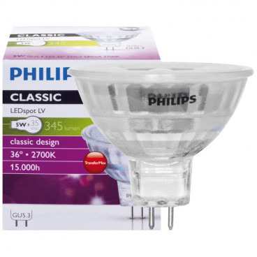 LED Lampe, Reflektor, CLASSIC LEDSpot, GU5,3 / 5W, 345 lm, 2700K, Philips