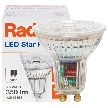 LED-Reflektorlampe, PAR16, RALED STAR, GU10