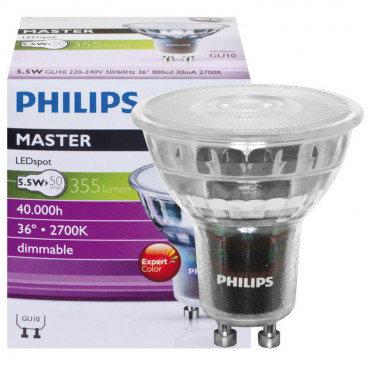 LED Reflektorlampe PAR16 MASTER LEDspot ExpertColor GU10 5,5W(50W) 355lm 2700K
