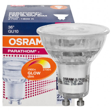 LED Lampe, Reflektor, GU10 / 4,5W, 350 lm, 2700K - 1800K, Osram