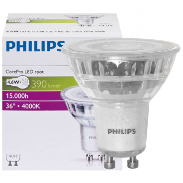 LED Reflektorlampe PAR16 COREPRO LEDSPOT GU10 4,6W(50W) 390lm 4000K