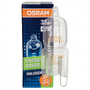 HV Reflektorlampe / Halogenlampe, HALOPIN, G9 / 20W, 200 lm, Osram