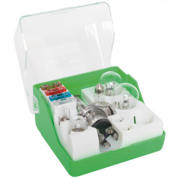 Autolicht Ersatzkasten, Halogen 12V, H4, 10-teilig in Kunststoffbox