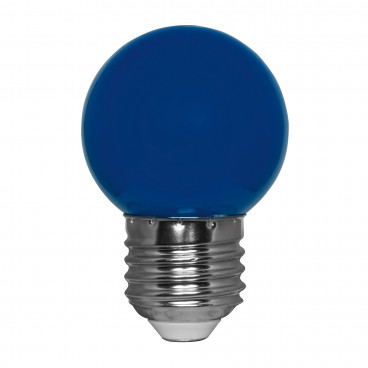 LED Lampe, Tropfen, E27 / 1W, blau
