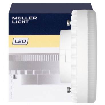 LED Reflektorlampe GX53/4,9W, 450 lm, 2700K mit Diffusor matt L 25, Ø 75 mm