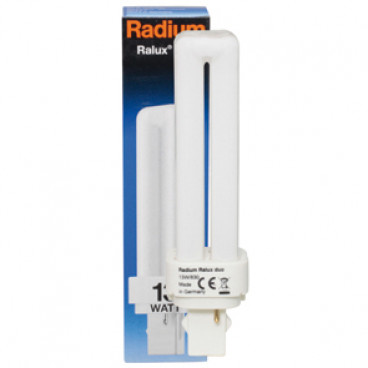 Lampe, Energiespar, RALUX DUO, G24d-1 / 10W, 600 lm, LF 840, Radium