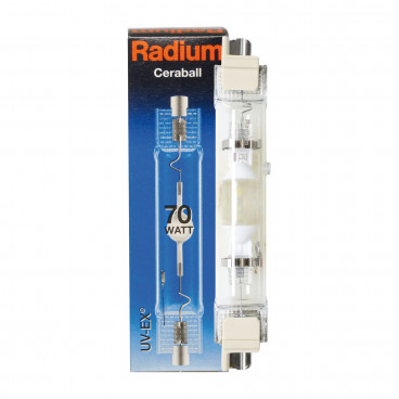 Halogenlampe, Metalldampf, RCC-TS, Rx7s / 70W, 6500 lm, NDL, Radium
