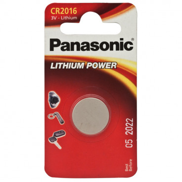 Knopfzelle, Lithium, POWER CELLS, CR 2016, 3V - Panasonic