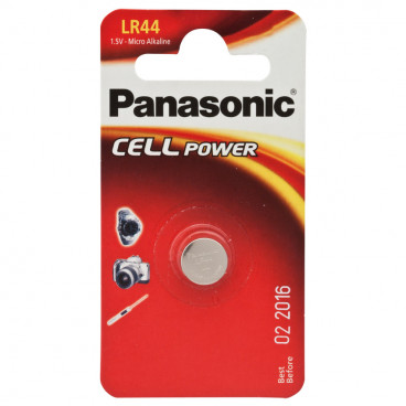 Knopfzelle, Alkaline, LR44 / AG13, 1,5V - Panasonic