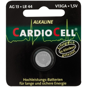 Knopfzelle, Alkaline, LR44 / AG13, 1,5V - Caediocell