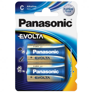 Batterie, EVOLTA, Alkaline, Baby, 1,5V, C  - Panasonic