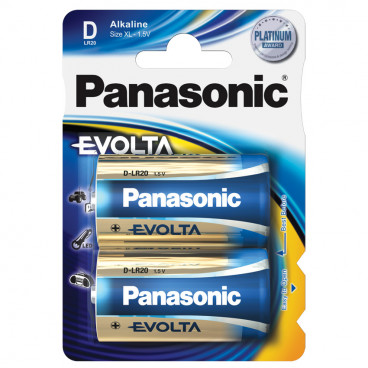 Batterie, EVOLTA, Alkaline, Mono, 1,5V, D  - Panasonic