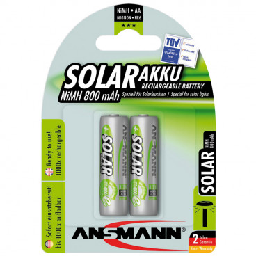 Akku, SPEZIAL SOLAR, NiMh, 1,2V / 800 mAh, Mignon für Solarleuchten (Blisterware)