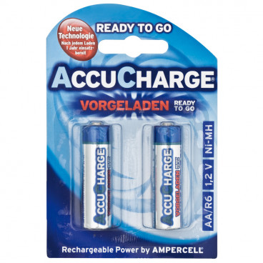 Akku, ACCUCHARGE READY TO GO, NiMh, 1,2V / 2000 mAh, Micro, AA (Blisterware)