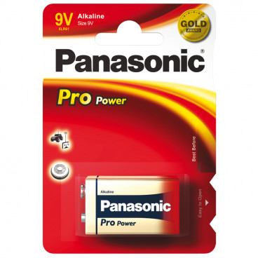 Batterie, PRO POWER, Alkaline, Block, 6LR61PPG, 9V - Panasonic