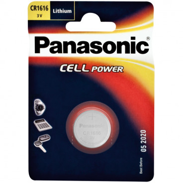 Knopfzelle, Lithium, POWER CELLS, CR 1616, 3V - Panasonic