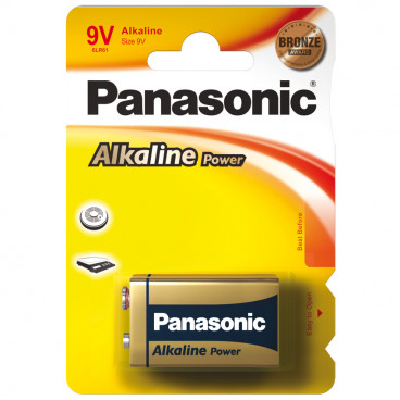 Batterie, POWER, Alkaline, Block, 6LR61AP, 9V  - Panasonic