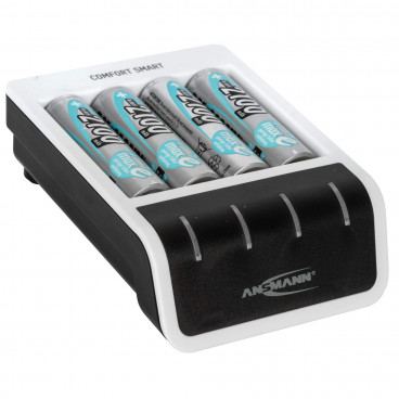 Akku Ladegerät, PHOTO CAM III, 230V inkl. 4 NiMh-Mignon-Akkus 2700mAh