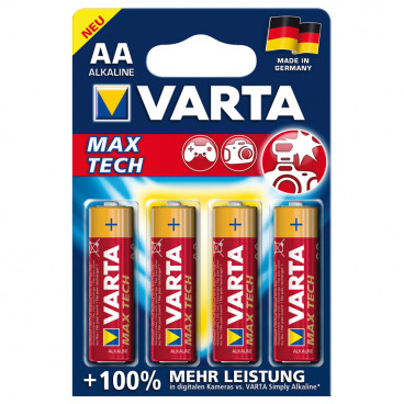 Batterie, MAX TECH, Alkaline, Mignon, AA, 1,5V - Varta