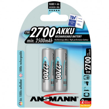 Akku, PROFESSIONAL, NiMh, 1,2V / 2700 mAh, Mignon (Blisterware)