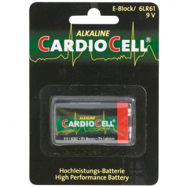 Batterie, Alkaline, Block, 6LR61, 9V - Cardiocell