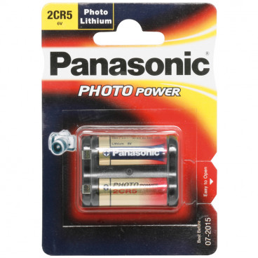 Batterie, Lithium, 2CR5, 6V  - Panasonic