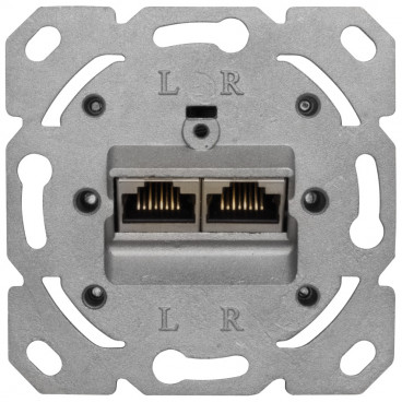 Anschlussdose UAE CAT6 für Datenübertragung bis 500 MHz, Unterputz, ohne Abdeckung, Klein
