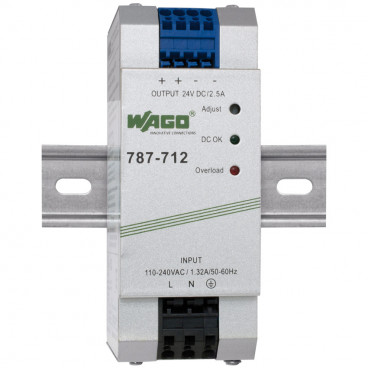 Reiheneinbau Netzgerät, EPSITRON®ECO, 787-712, Ausgang DC 24V/2,5A - Wago