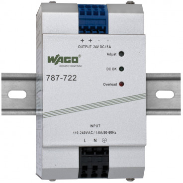 Reiheneinbau Netzgerät, EPSITRON®ECO, 787-722, Ausgang DC 24V / 5A - Wago