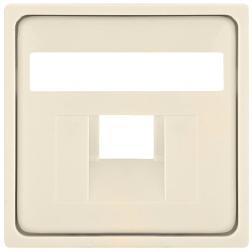 Schaltereinsatz Zentralplatte für 1 fach UAE Steckdose, KLEIN® K55 weiß