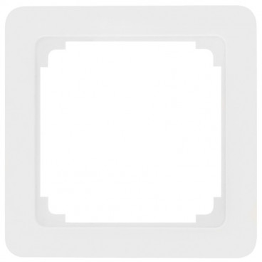 Adapterrahmen für Fremdgeräte mit 50 x 50 mm Zentralplatte für Jung® ST 550 reinweiß