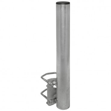 Balkon Geländerhalter für Offsetspiegel, Stahl feuerverzinkt Rohr Nutzlänge 500 mm