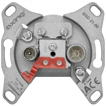BK Antennensteckdose, BSD 21-00 Einzel und Stichleitungsdose (2 Ausgänge) Axing