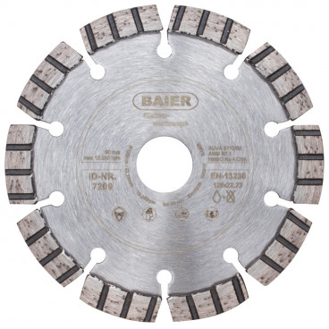 Diamant-Trennscheibe, TURBO PREMIUM, Belag 10 mm Baier