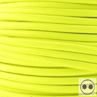 Lautsprecherkabel Textilumantelt GWH Neon Gelb 2 x 1,5 mm² (Meterware)