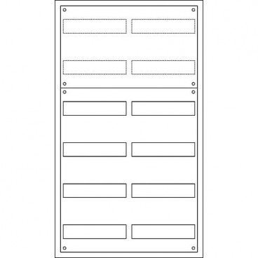 Feld /-Wandverteiler Komplettschrank 210 AV 2-Felder / 6 Reihen 