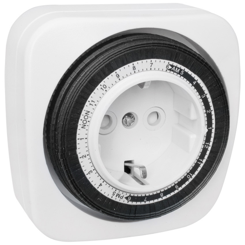 weiß Schaltabstand 15 Minuten analog Steckdosen Zeitschaltuhr 230V // 16A