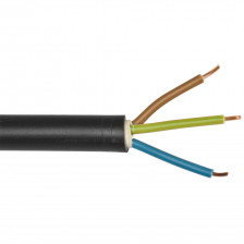 Erdkabel, 3 x 2,5²mm (Meterware) NYY-J, schwarz, inkl. CU