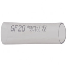 10 Stück Verbindungsmuffe für gewelltes Rohr, transparent Ø M 20 mm