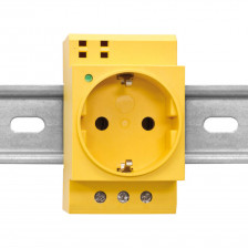 Schaltschrank Steckdose, für Sonderstromkreise, für Normschiene, 250V/16A